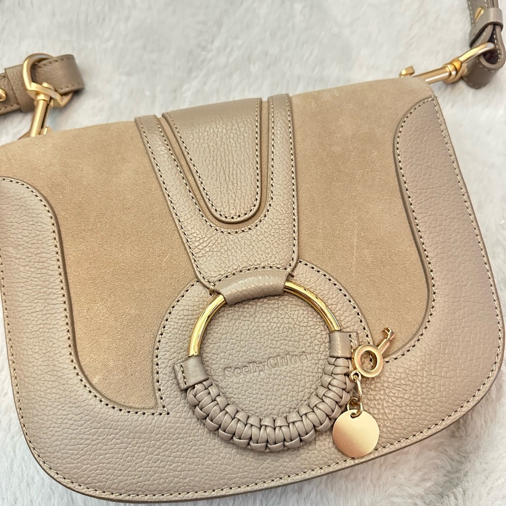 NWOT See by Chloé Hana Small Leather & Suede Crossbody - Picture 2 of 5